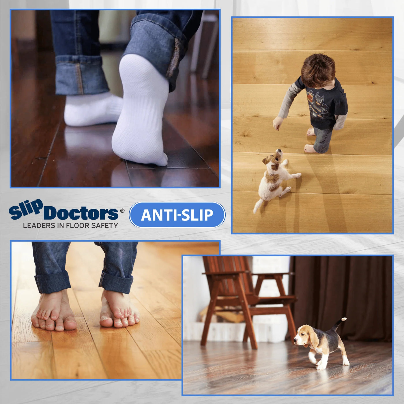 Floor Grip Anti-Slip Coating for Vinyl, Wood, Laminate and Lino – Transparent