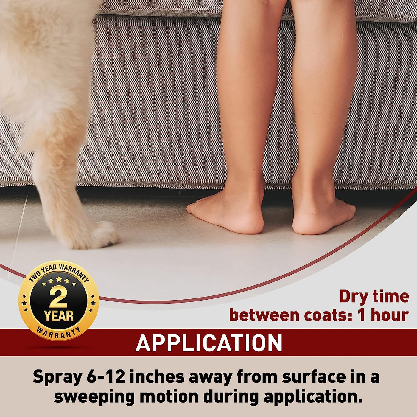 Anti-Slip Spray for Vinyl, Laminate and Wood Floors and Stairs