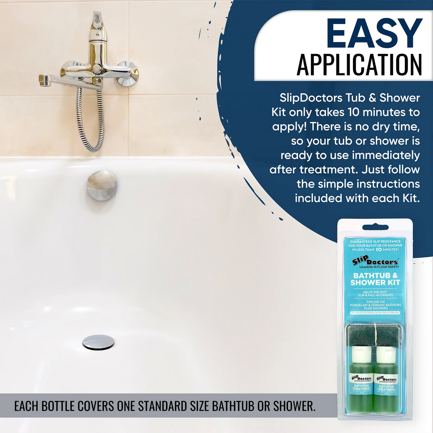 Anti-slip Bath & Shower Treatment for Ceramic, Porcelain & Enamel