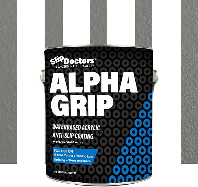 Alpha Grip Anti-Slip Paint – Ultimate Slip Resistance for Sports Courts and Parking Lots