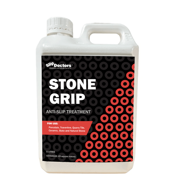 Eliminate Slippery Tile, Concrete & Stone Floors with Stone Grip